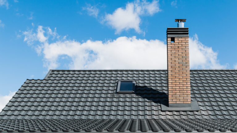 a fragment of the roof of a new house under construction